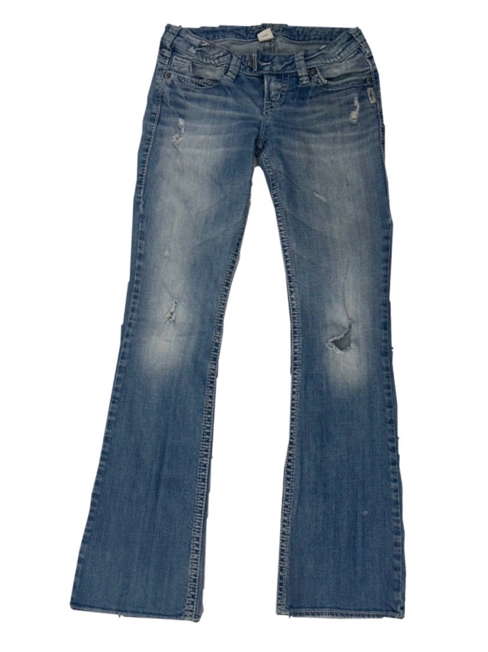 Silver Jeans Women's Blue Flared Jeans - Picture 2 of 3